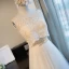 Chic / Beautiful 2 Piece Champagne Evening Dresses  2017 A-Line / Princess U-Neck Lace Butterfly Appliques Backless Homecoming Graduation Dresses