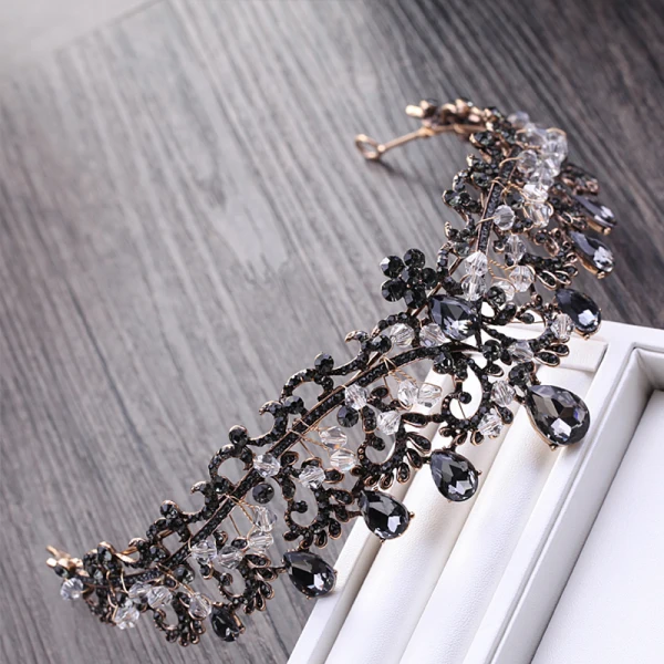 Unique Noire Bijoux Mariage 2017 Métal Perlage Cristal Faux Diamant Accessoire Cheveux Mariage Promo Accessorize