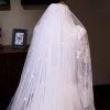 Luxury / Gorgeous White Cathedral Train Wedding Tulle Beading Sequins Wedding Veils 2018