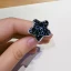 Modern / Fashion Black Crystal Star Hope Lucky Ring Dancing Rave Club Rings 2019 Accessories