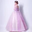 Chic / Beautiful 2017 Purple Evening Dresses  V-Neck Lace Appliques Backless Handmade  Ball Gown Prom Dresses
