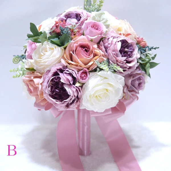 Chic / Beautiful Royal Blue Wedding Flowers 2020 Crystal Flower Artificial Flowers Bridal Wedding Prom Accessories