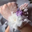 Fine Hvit Brudehansker 2020 Appliques Blomst Perle Tyll Ball Bryllup Tilbehør