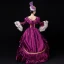 Vintage / Retro Medieval Grape Ball Gown Prom Dresses 2021 U-Neck Floor-Length / Long Long Sleeve Crossed Straps Embroidered Cosplay Prom Formal Dresses