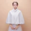 Blanche Hiver Col Haut Fausse Fourrure Mariage Promo Manteaux / vestes 2017