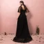 Scintillantes Bling Bling Noire Grande Taille Robe De Bal 2018 Princesse V-Cou Tulle Appliques Dos Nu Perlage Paillettes Promo Robe De Soirée