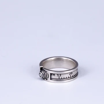 Modest Simple Silver Solid Color Sterling Silver Work Holiday Rings 2019 Accessories