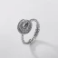 Vintage / Originale Argenté Fait main Chanceux Foi Bague Argent sterling Église Anneaux 2019 Accessorize