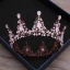 Classic Elegant Candy Pink Bridal Jewelry 2017 Metal Beading Crystal Rhinestone Headpieces Wedding Prom Accessories