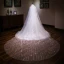 Luxury / Gorgeous White Cathedral Train Wedding Tulle Beading Sequins Wedding Veils 2018
