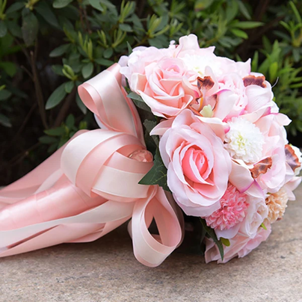 Chic / Beautiful Royal Blue Wedding Flowers 2020 Crystal Flower Artificial Flowers Bridal Wedding Prom Accessories