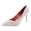 Chic / Beautiful Black 2018 Office High Heels Beading Rhinestone 8 cm Pumps Pointed Toe Stiletto Heels Womens Shoes
