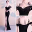 Modern / Fashion Sexy Black Floor-Length / Long Evening Dresses  2018 Trumpet / Mermaid Charmeuse Backless Beading Rhinestone Formal Dresses