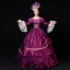 Vintage / Retro Medieval Grape Ball Gown Prom Dresses 2021 U-Neck Floor-Length / Long Long Sleeve Crossed Straps Embroidered Cosplay Prom Formal Dresses