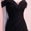 Modern / Fashion Sexy Black Floor-Length / Long Evening Dresses  2018 Trumpet / Mermaid Charmeuse Backless Beading Rhinestone Formal Dresses