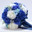 Chic / Beautiful Royal Blue Wedding Flowers 2020 Crystal Flower Artificial Flowers Bridal Wedding Prom Accessories