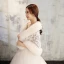 Blanche Hiver Brodé Fausse Fourrure Promo Mariage Châles 2017