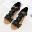 Bohemia Beige Street Wear Summer Womens Sandals 2022 T-Strap Flower 5 cm Wedges Open / Peep Toe Sandals
