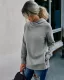 Comfortable Casual Women Tops Green Hoodies 2021 Solid Color Loose Hooded Street Wear Fall Winter Long Sleeve Sweatshirts