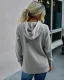 Comfortable Casual Women Tops Green Hoodies 2021 Solid Color Loose Hooded Street Wear Fall Winter Long Sleeve Sweatshirts