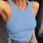 Fashion Women White Solid Color Tight  Tank T-Shirts 2021 Lace Up Strapless Night Out Summer Street Wear Tops