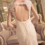 Abordable Robe De Mariée 2017 Trompette / Sirène Chapel Train Sans Manches Dos Nu Encolure Dégagée En Dentelle Appliques Paillettes