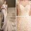 Abordable Robe De Mariée 2017 Trompette / Sirène Chapel Train Sans Manches Dos Nu Encolure Dégagée En Dentelle Appliques Paillettes