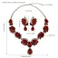 Baroque Dark Green Crystal Rhinestone Prom Necklaces Earrings 2023 Alloy Accessories