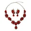 Baroque Dark Green Crystal Rhinestone Prom Necklaces Earrings 2023 Alloy Accessories