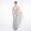 Charming Black Sequins Evening Dresses 2022 Trumpet / Mermaid Scoop Neck Beading Tassel Sleeveless Floor-Length / Long Evening Party Formal Dresses