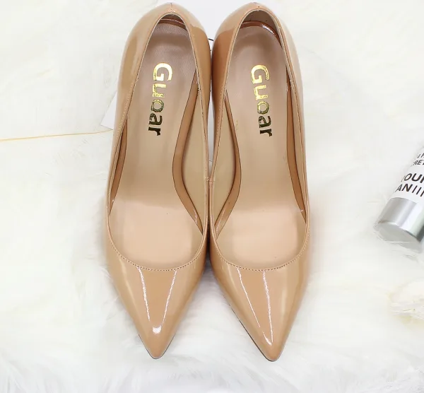 Mooie / Prachtige Bordeaux Kantoor OL Pumps 2020 Lakleer 12 cm Naaldhakken / Stiletto Spitse Neus Pumps