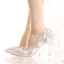 Chic / Beautiful 2017 9 cm White Casual Church PU Crystal Rhinestone High Heels Stiletto Heels Pumps Wedding Shoes