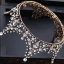 Lyx Silver Brudsmycken 2017 Metall Kristall Rhinestone Handgjort Hårsmycken Bröllop Bal Tillbehör