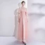 Modern / Fashion Pearl Pink Evening Dresses  2017 Trumpet / Mermaid U-Neck Tulle Appliques Backless Beading Evening Party Formal Dresses
