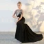 Modern / Fashion Black Evening Dresses  2017 Trumpet / Mermaid U-Neck Backless Beading Rhinestone Evening Party Formal Dresses