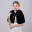 Noire Hiver Fausse Fourrure Encolure Dégagée Promo Soirée Manteaux / vestes 2017