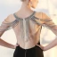 Modern / Fashion Black Evening Dresses  2017 Trumpet / Mermaid U-Neck Backless Beading Rhinestone Evening Party Formal Dresses