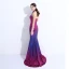 Chic / Belle Bleu Roi Robe De Soirée 2017 Trompette / Sirène Titulaire Dos Nu Paillettes Polyester Soirée Robe De Ceremonie