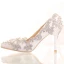 Chic / Beautiful 2017 9 cm White Casual Church PU Crystal Rhinestone High Heels Stiletto Heels Pumps Wedding Shoes