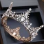 Lyx Silver Brudsmycken 2017 Metall Kristall Rhinestone Handgjort Hårsmycken Bröllop Bal Tillbehör