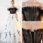 Modern / Fashion Black Prom Dresses 2018 A-Line / Princess Tulle Strapless Prom Backless Embroidered Formal Dresses