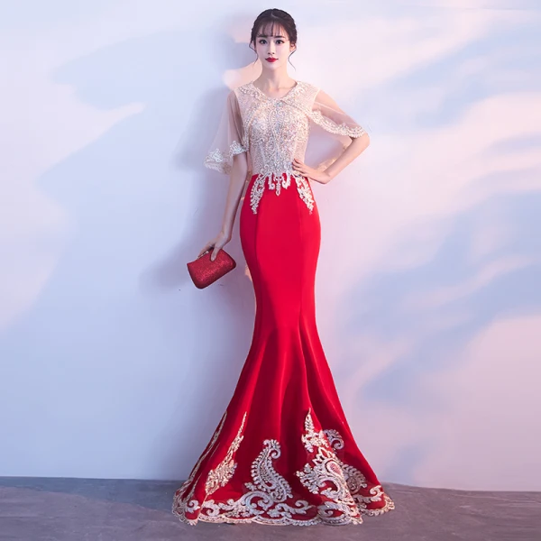 Amazing / Unique Navy Blue Evening Dresses 2018 Trumpet / Mermaid U-Neck Lace Beading Rhinestone Backless Crystal Evening Party Formal Dresses