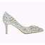Mooie / Prachtige Multi-Kleuren Avond Rhinestone Pumps 2022 Leer 8 cm Naaldhakken / Stiletto Spitse Neus Pumps Hoge Hakken