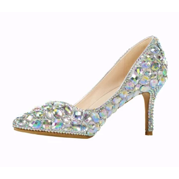 Chic Belle Multi Couleurs Soirée Faux Diamant Escarpins 2022 Cuir 8 Cm Talons Aiguilles À Bout Pointu Escarpins Talons Hauts