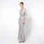 Charming Black Sequins Evening Dresses 2022 Trumpet / Mermaid Scoop Neck Beading Tassel Sleeveless Floor-Length / Long Evening Party Formal Dresses
