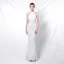 Charming Black Sequins Evening Dresses 2022 Trumpet / Mermaid Scoop Neck Beading Tassel Sleeveless Floor-Length / Long Evening Party Formal Dresses