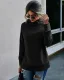 Comfortable Casual Women Tops Green Hoodies 2021 Solid Color Loose Hooded Street Wear Fall Winter Long Sleeve Sweatshirts