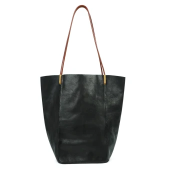 Vintage Retro Black Leather Street Wear Tote Bag Shoulder Bags Women S Bags 2022