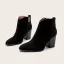 Fashion Khaki Casual Suede Womens Boots 2022 8 cm Thick Heels Pointed Toe Boots