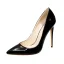 Snygga / Fina Burgundy Kontors OL Pumps 2020 Lackläder 12 cm Stilettklackar Spetsiga Pumps